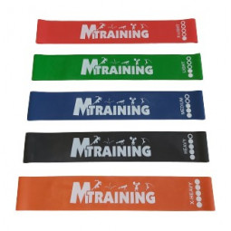 Kit de 5 Bandes Elastiques "MiniLoop" pour Etirements/Renforcement