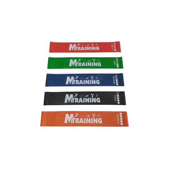 Kit de 5 Bandes Elastiques "MiniLoop" pour Etirements/Renforcement