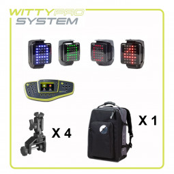 Kit 4 WittySem Pro avec chrono et clamps | Mtraining