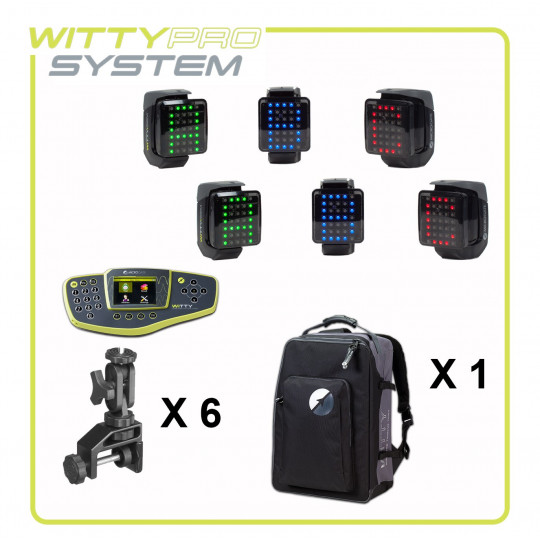 Kit 6 WittySem Pro avec chrono et clamps | Mtraining
