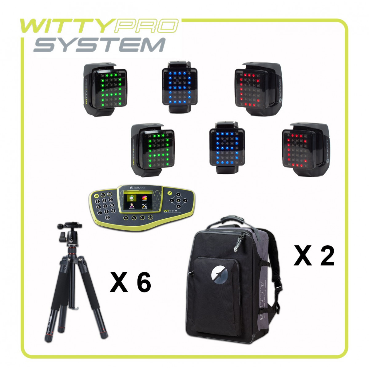 Kit 6 WittySem Pro avec chrono | Mtraining