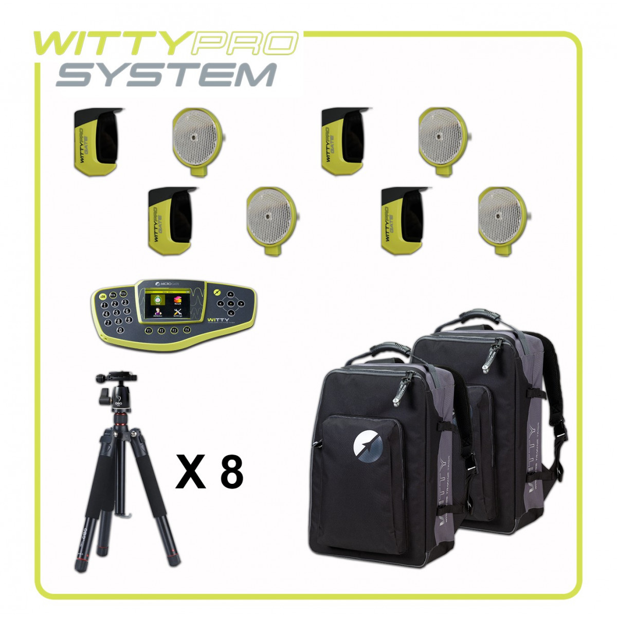 Kit Witty Pro 4 cellule - Chronométrage sans fil & vitesse | Mtraining