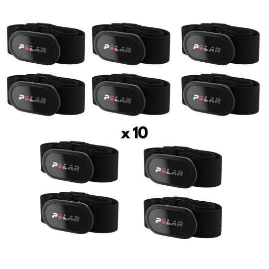 Pack 10 émetteurs Polar H10 - Équipe | Mtraining