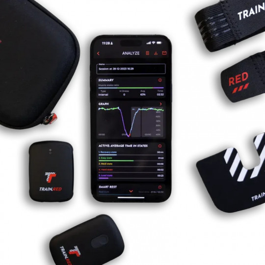 Pack de 4 capteurs FYER 2.0 Train.Red + App | Mtraining