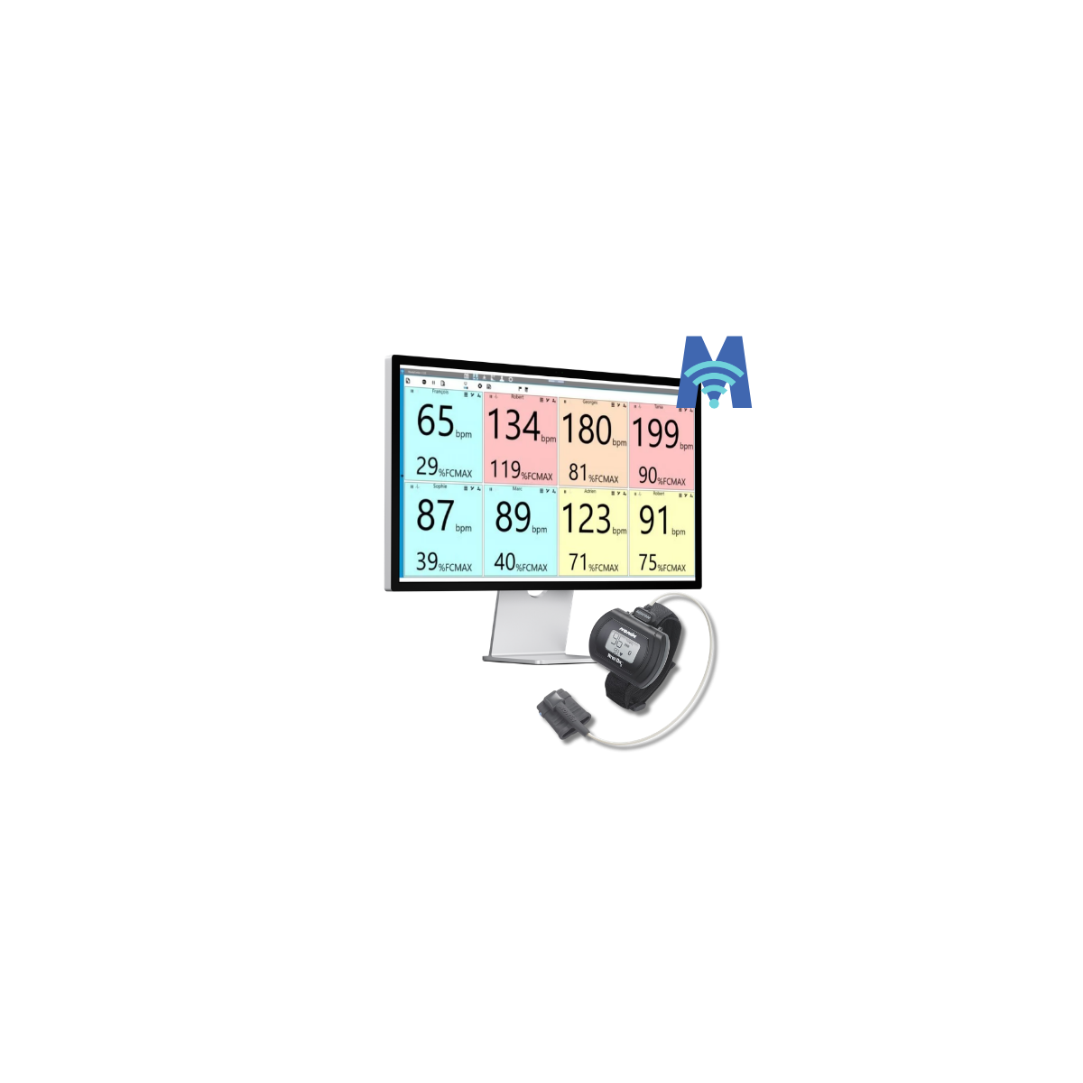 Oxymetre Nonin WristOx2 3150 avec Mooky Center | Mtraining