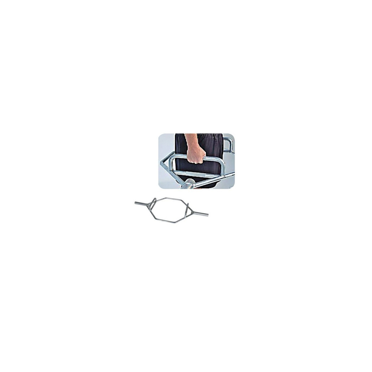 Trap Barre 180cm — Soulevé de Terre et Shrug | Mtraining