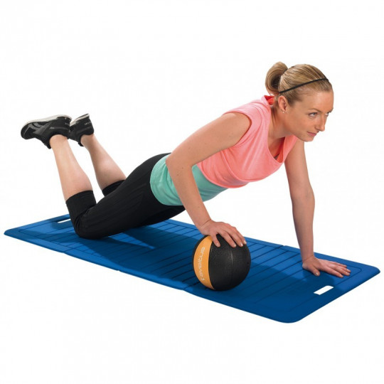 Tapis pliable bleu a l unite | Mtraining