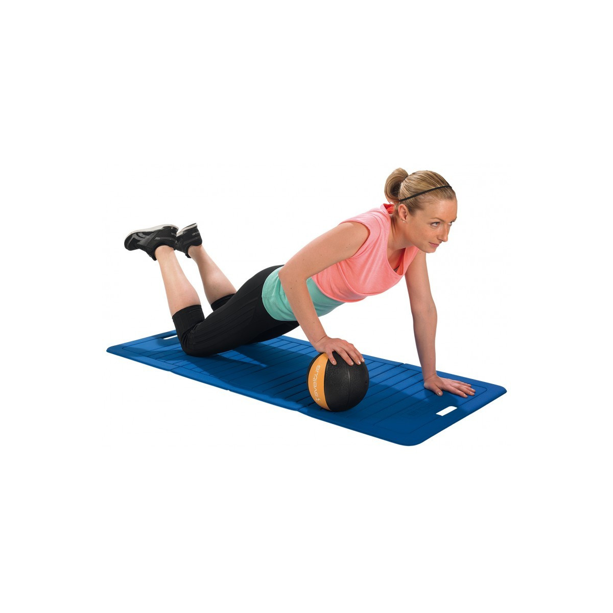 Tapis pliable bleu a l unite | Mtraining