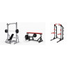 Bancs, racks squat et cages